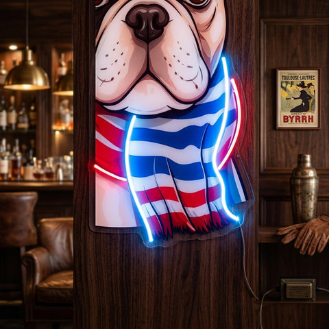 Dog Glass LED Neon Sign Light Pop Art