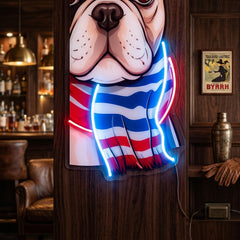 Dog Glass LED Neon Sign Light Pop Art