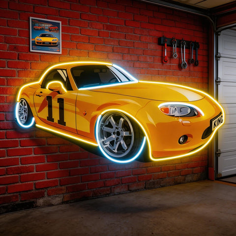 Japanese Old Drift Car LED Neon Sign Light Pop Art