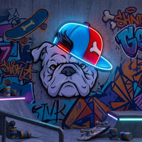 Bull Dog LED Neon Sign Light Pop Art