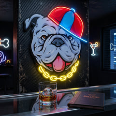 Bull Dog LED Neon Sign Light Pop Art