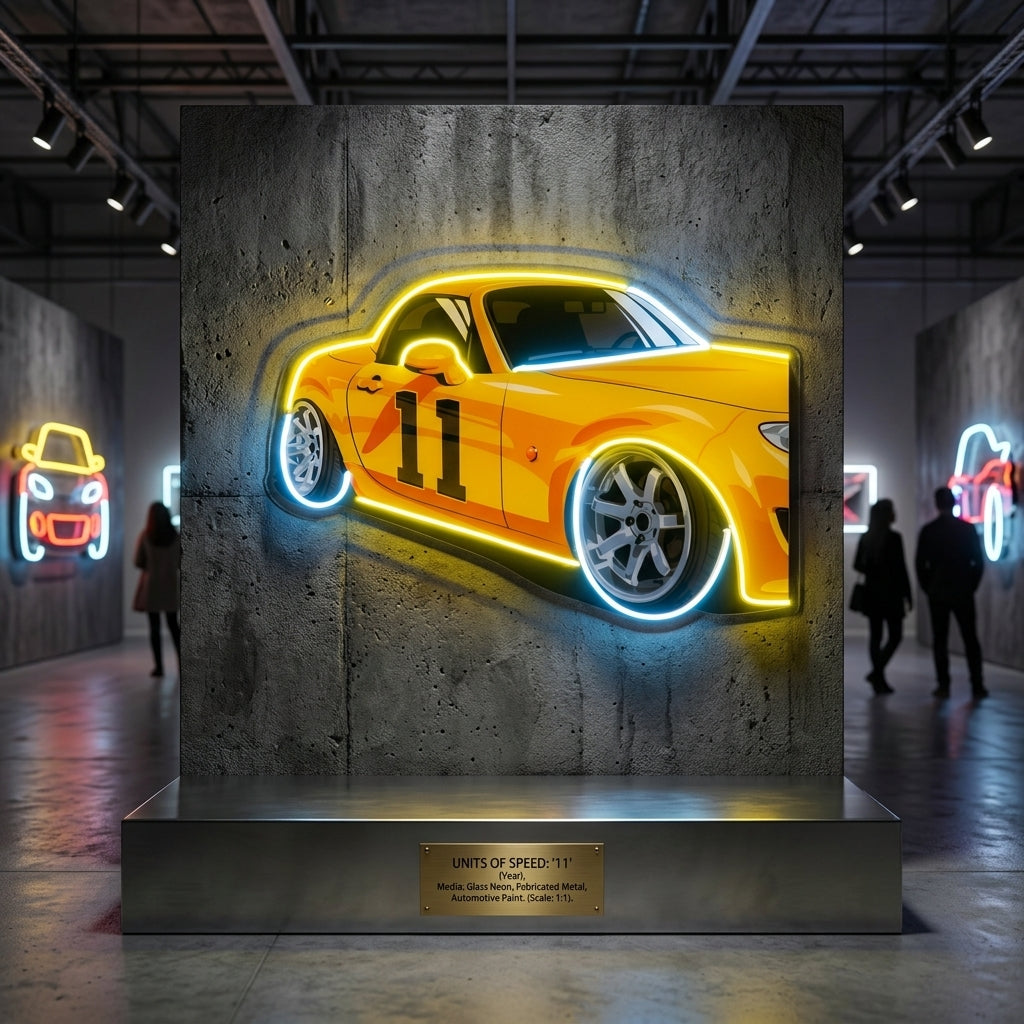 Japanese Old Drift Car LED Neon Sign Light Pop Art