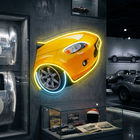 Japanese Old Drift Car LED Neon Sign Light Pop Art