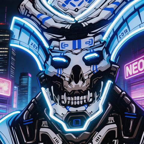 The Japanese Samurai Robot LED Neon Sign Light Pop Art
