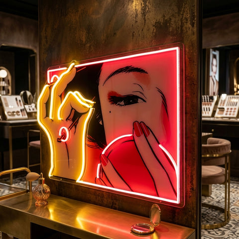 Geisha Girl LED Neon Sign Light Pop Art