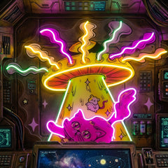 Adventurous Cat LED Neon Sign Light Pop Art