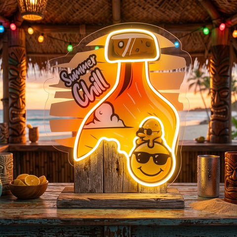 Summer Chill LED Neon Sign Light Pop Art