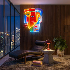 Two Colorful Women Portrait Abstract Art LED Neon Sign Light Pop Art