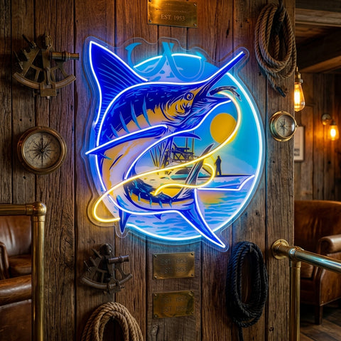 Blend with The Ocean Waves LED Neon Sign Light Pop Art