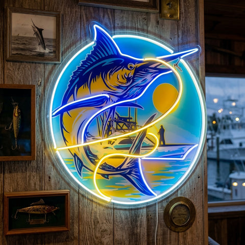 Blend with The Ocean Waves LED Neon Sign Light Pop Art