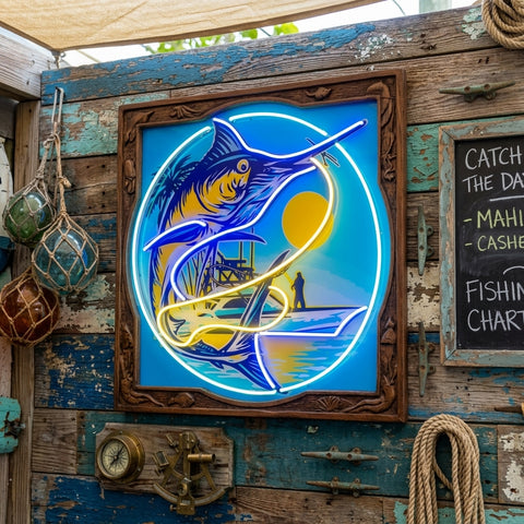 Blend with The Ocean Waves LED Neon Sign Light Pop Art
