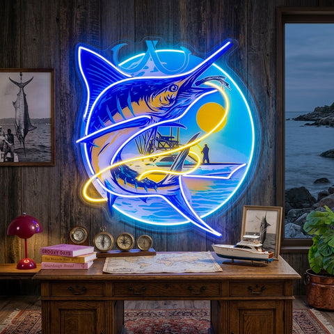 Blend with The Ocean Waves LED Neon Sign Light Pop Art