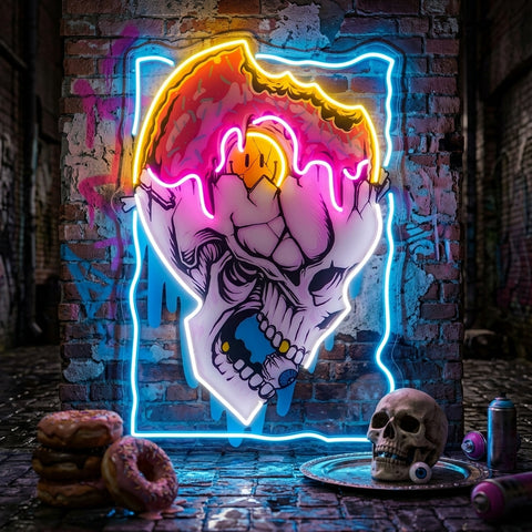 Feeling Skull LED Neon Sign Light Pop Art