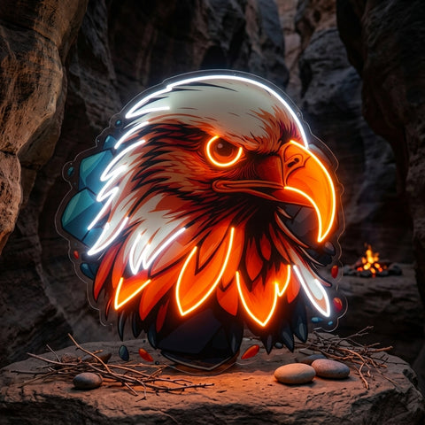 Eagle Head LED Neon Sign Light Pop Art