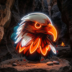 Eagle Head LED Neon Sign Light Pop Art