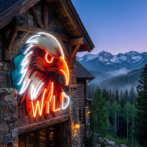 Eagle Head LED Neon Sign Light Pop Art