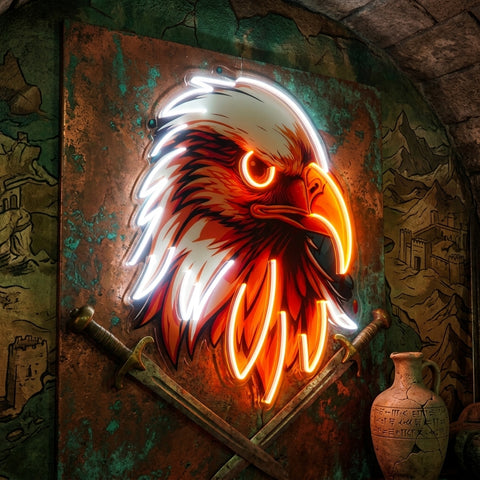 Eagle Head LED Neon Sign Light Pop Art