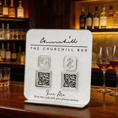 Custom Multi QR Code Square Stand