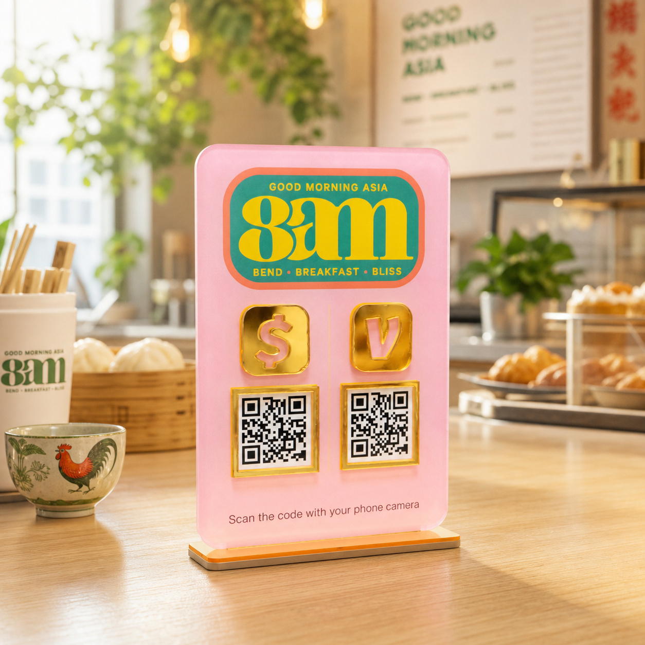Custom Multi QR Code Vertical Rectangle