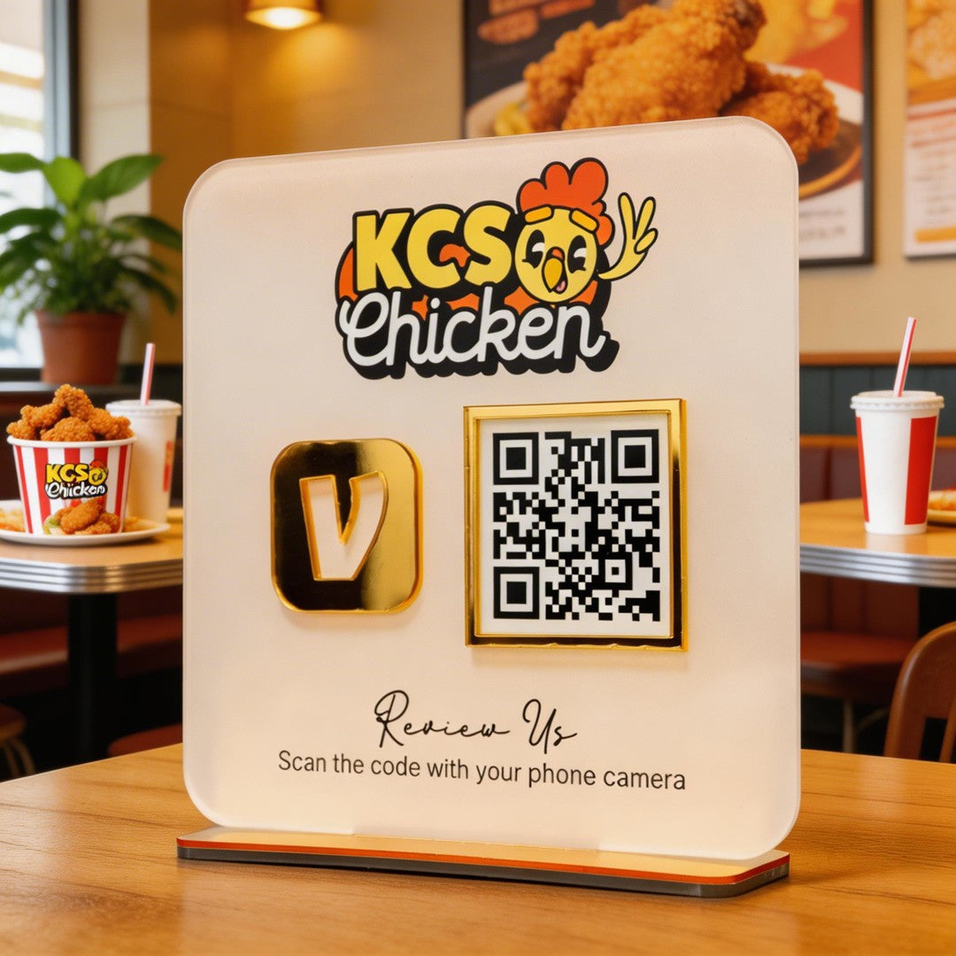 Custom Multi QR Code Square Stand