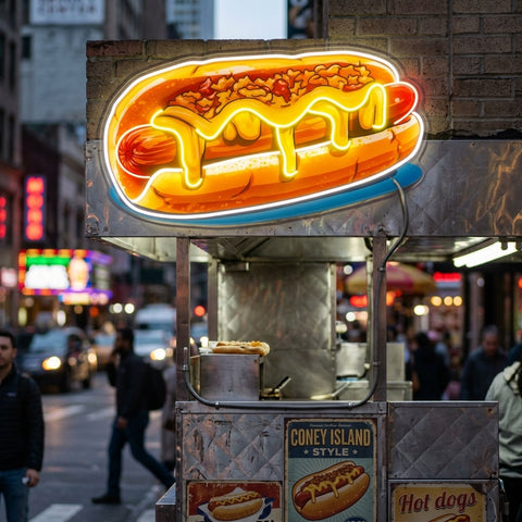 Chili Cheese Dog LED Neon Sign Light Pop Art