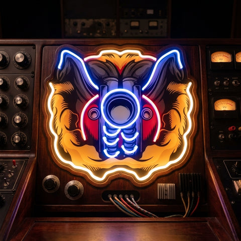 Biker Skull LED Neon Sign Light Pop Art