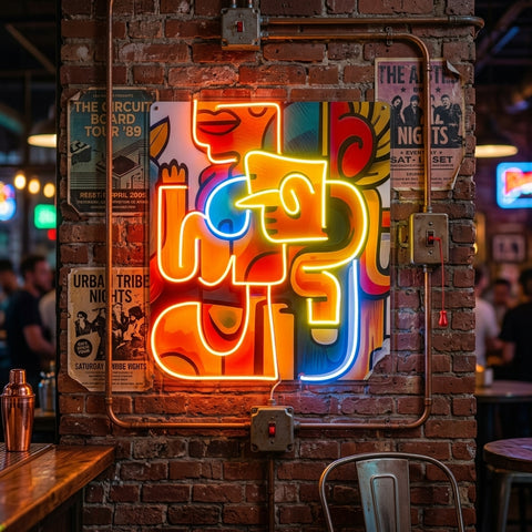 Impressive Festival Abstract Art LED Neon Sign Light Pop Art