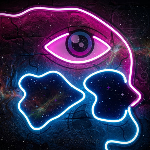Psychedelic Trippy Skull LED Neon Sign Light Pop Art