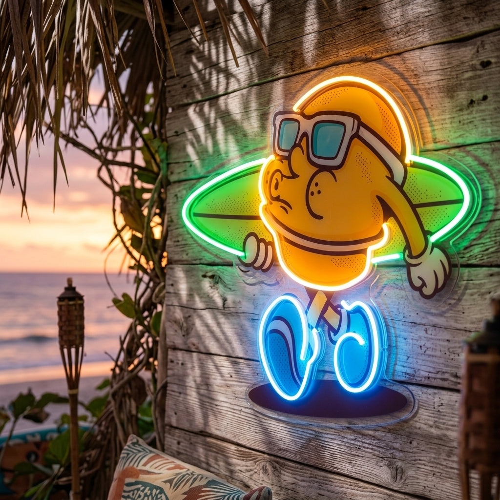 Ice Cream Trendy Retro LED Neon Sign Light Pop Art