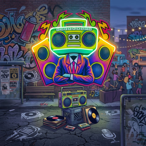 Dj Electro Music LED Neon Sign Light Pop Art