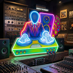 Dj Electro Music LED Neon Sign Light Pop Art