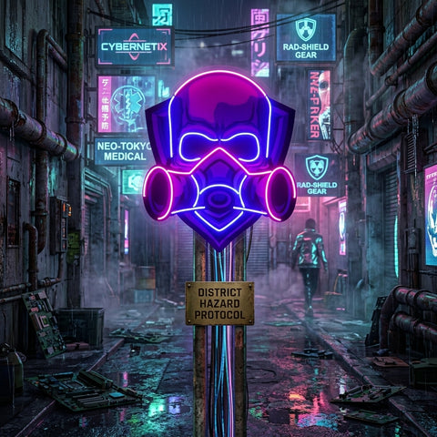 Skull Gas Mask LED Neon Sign Light Pop Art