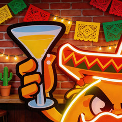 Taco Thumb Up LED Neon Sign Light Pop Art