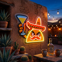 Taco Thumb Up LED Neon Sign Light Pop Art