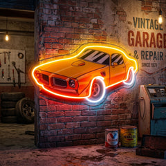Classic Yellow Car LED Neon Sign Light Pop Art