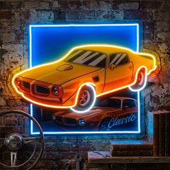 Classic Yellow Car LED Neon Sign Light Pop Art
