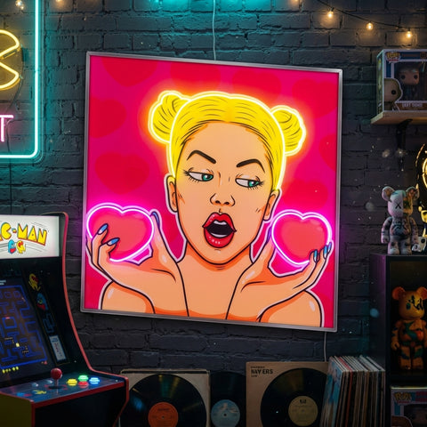 Woman Bring Loves LED Neon Sign Light Pop Art