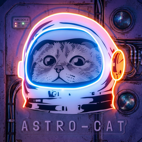 Astrocat LED Neon Sign Light Pop Art