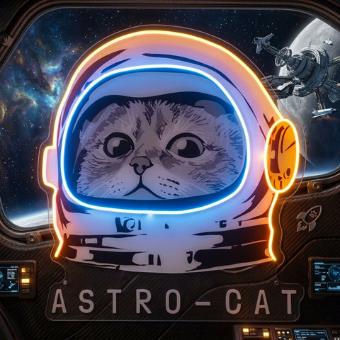 Astrocat LED Neon Sign Light Pop Art