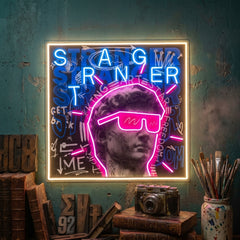 David Stranger Collapse Art LED Neon Sign Light Pop Art