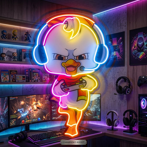 The Gamers Duck Esport LED Neon Sign Light Pop Art