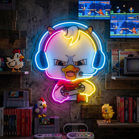 The Gamers Duck Esport LED Neon Sign Light Pop Art