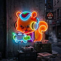 The Gamers Squirrel Esport LED Neon Sign Light Pop Art