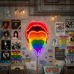 Pride Lips LED Neon Sign Light Pop Art