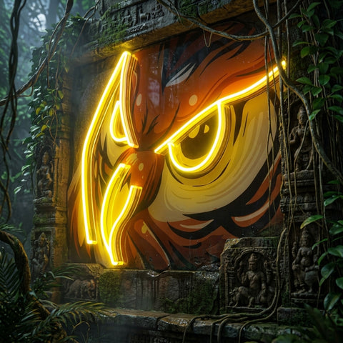 Owl Head LED Neon Sign Light Pop Art