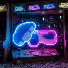 Wolf Mascot Gaming LED Neon Sign Light Pop Art