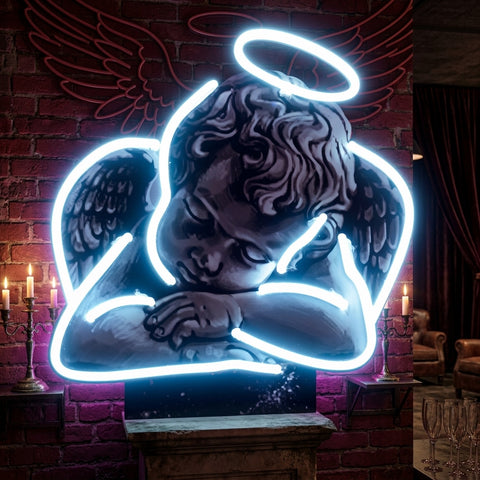 Dreamy Cupid Dreams Collapse Art LED Neon Sign Light Pop Art