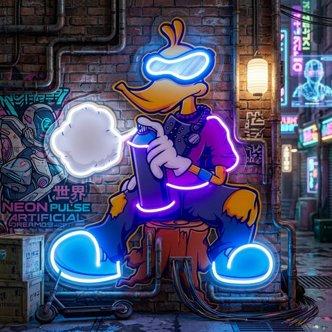 Cool Duck LED Neon Sign Light Pop Art