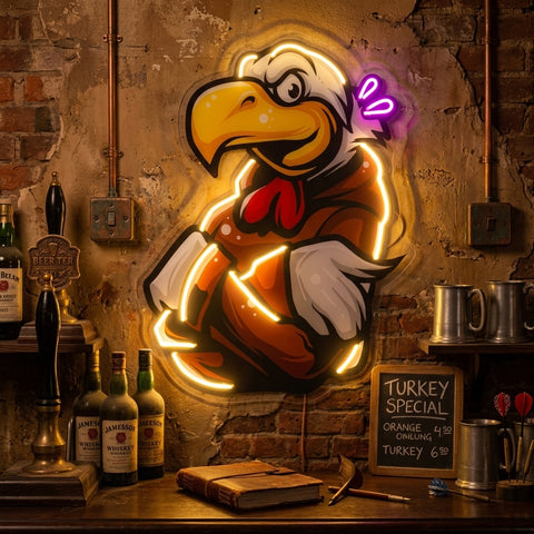 Rooster Hoodie LED Neon Sign Light Pop Art