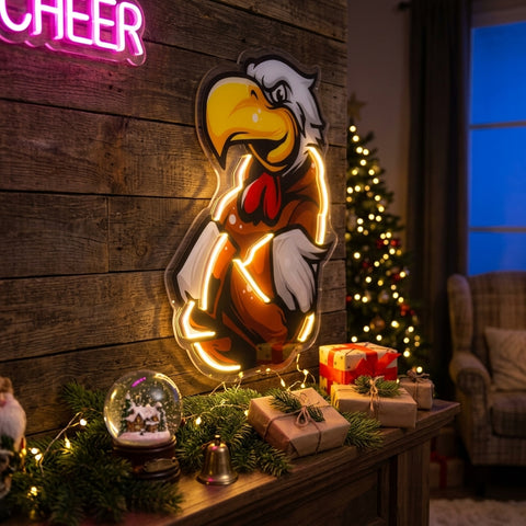 Rooster Hoodie LED Neon Sign Light Pop Art